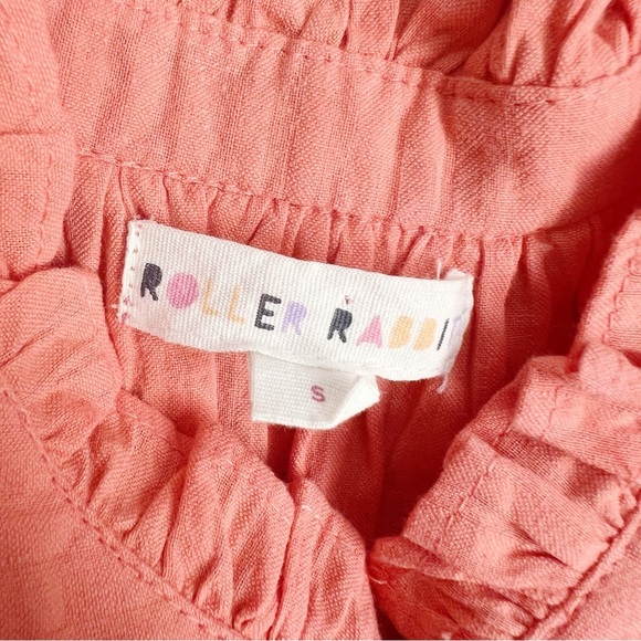 2/25 Roller Rabbit Boho Top Sleeveless Spring Color Romantic - Picture 3 of 4